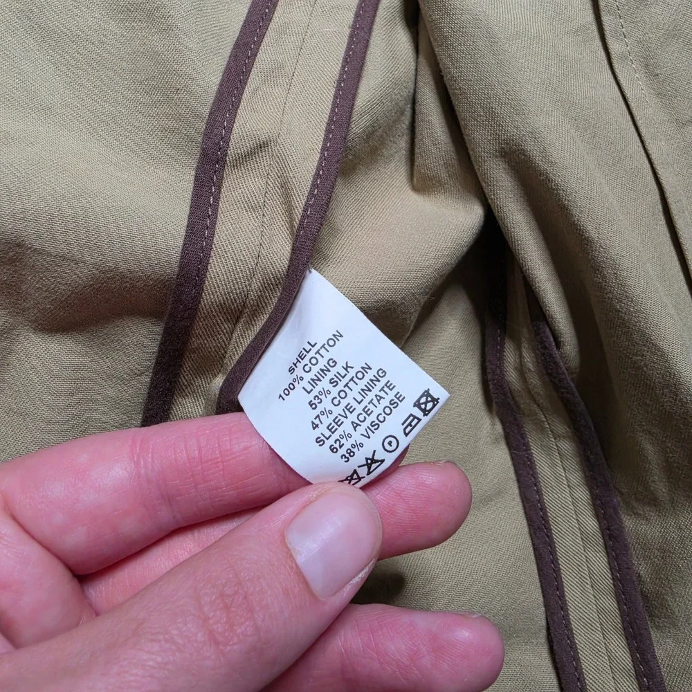Billy Reid Sport Coat Khaki Men 40R Cotton Unstructured Blazer Formal Italy